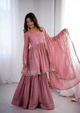 Sharvi Designer woven sharara set