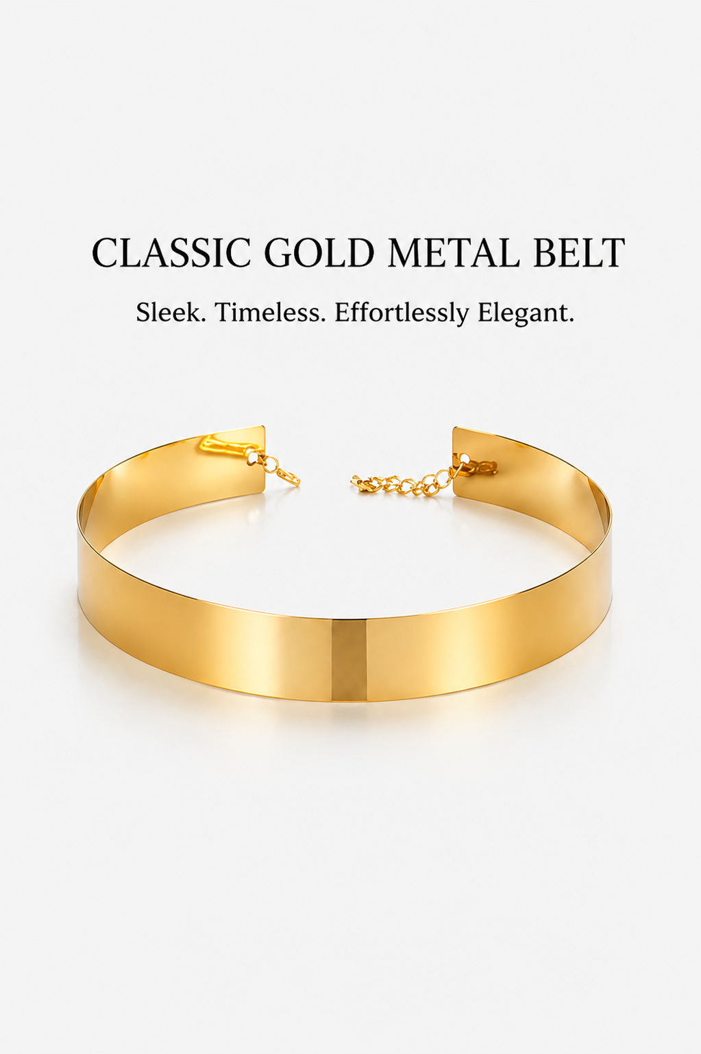 Multi Purpose Stylish Metal Belt With 2 inches Thick