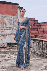 Kareena Kapoor Blue Designer Saree