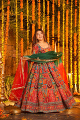 Rangsha Heavy Embroidered Maxi Set