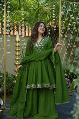 Ivory Shishmahal Palazzo Suit