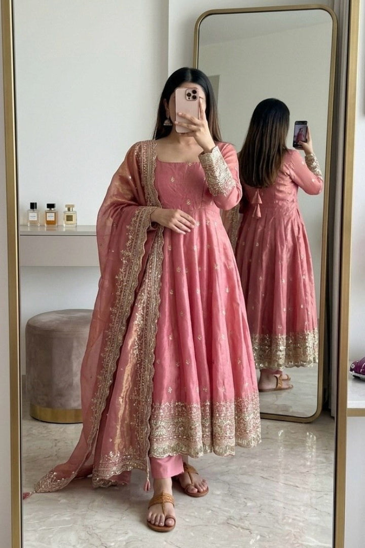 Peach Color outfit