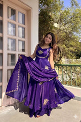 Raktima Anarkali Silk Suit Set