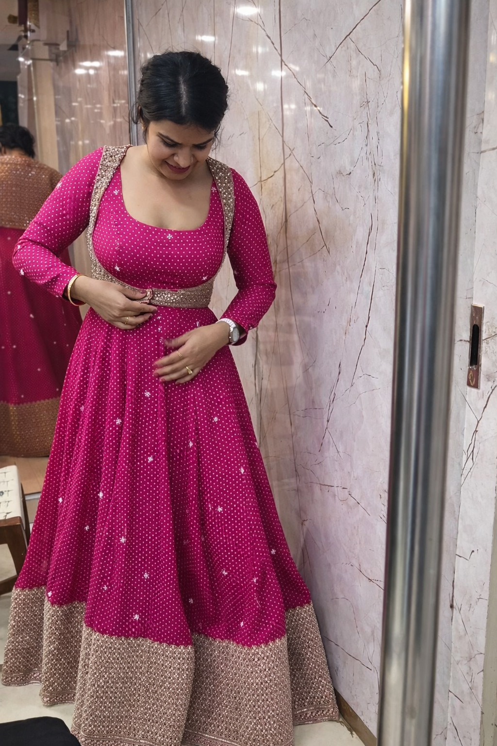 PINK COLOR PARTY WEAR LOOK DESIGNER GOWN – Wedmeoutfit