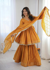 Sharvi Designer woven sharara set