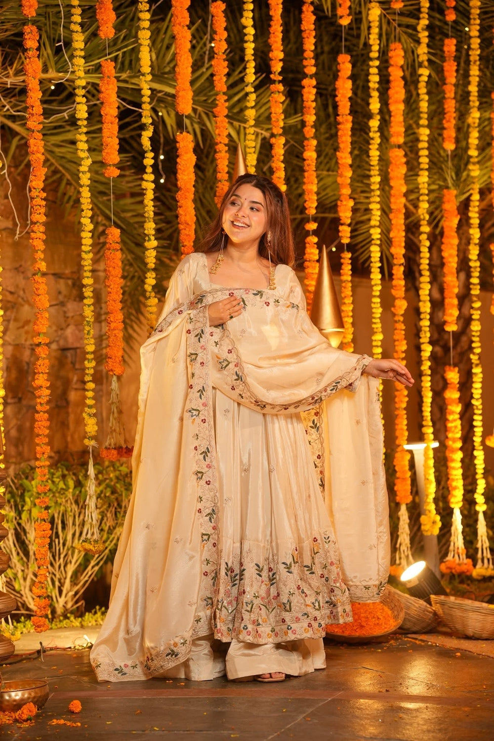 Emani Floral Anarkali Suit Set