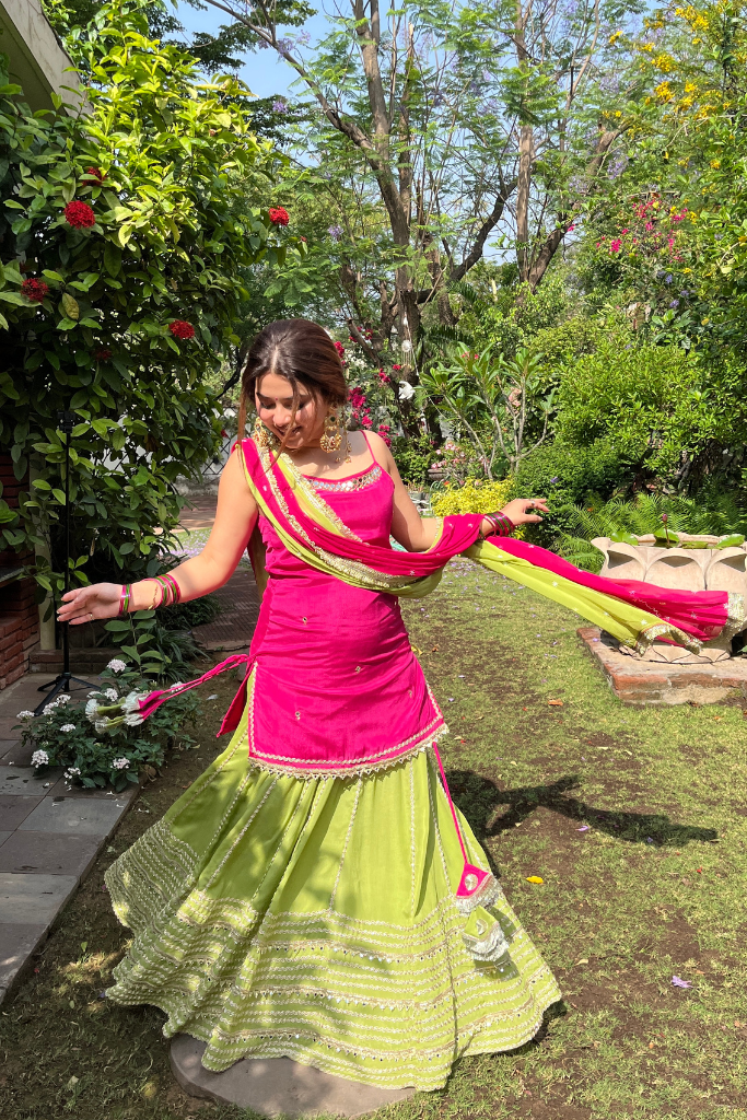 Mridula Haldi & Mehndi Skirt Set