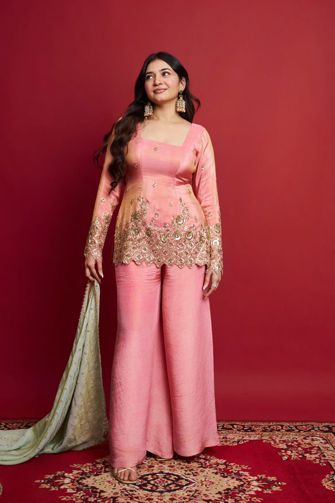 Blush Coral Suit Set