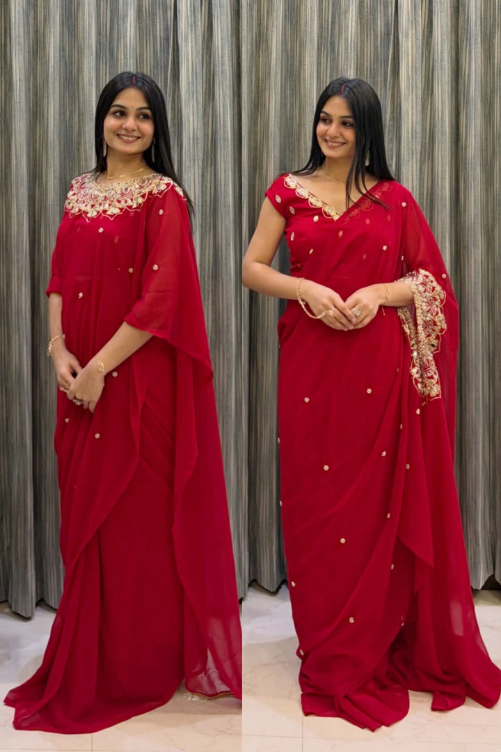 Red Saree