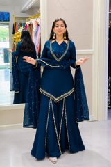 Beutuful Unique Mirror Work Kurta Palazzo Set