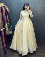 Elegant Anarkali Suit Set For Wedding & Festive Ethnic Wear