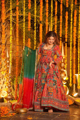 Rangsha Heavy Embroidered Maxi Set