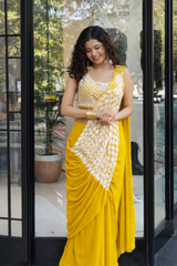 Peacock Pre-drape Readytowear Saree