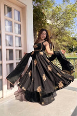 Raktima Anarkali Silk Suit Set