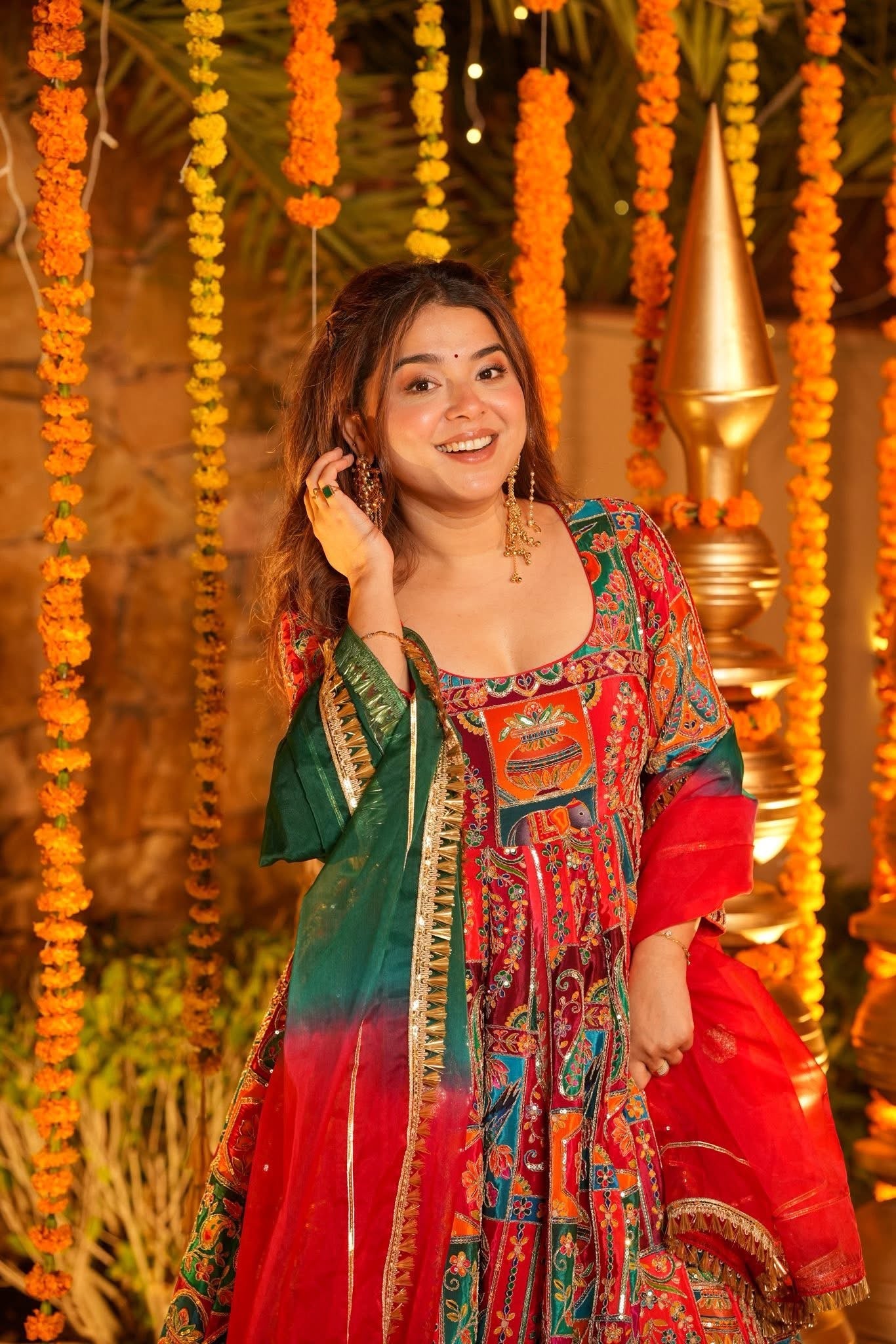Rangsha Heavy Embroidered Maxi Set