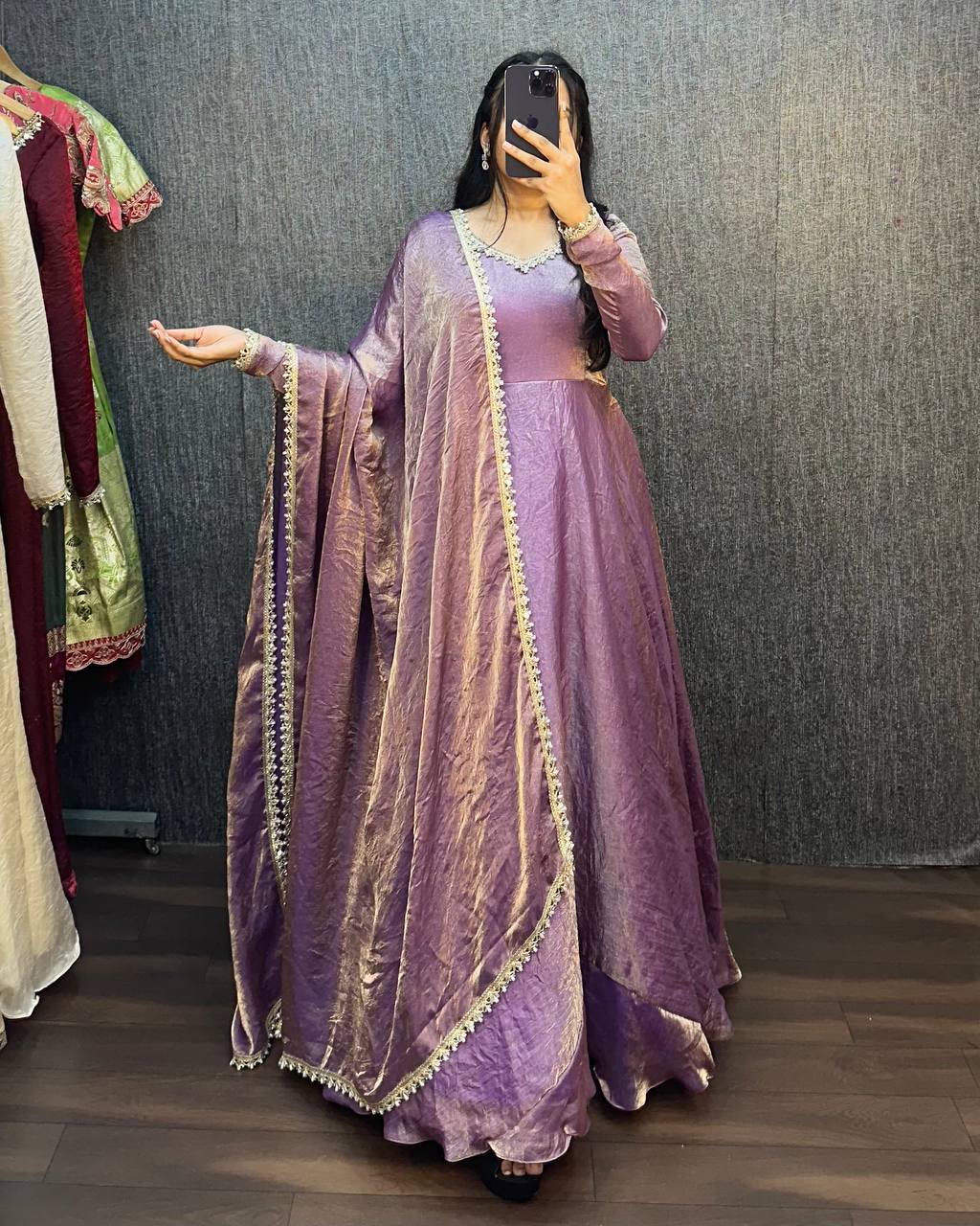 Elegant Anarkali Suit Set For Wedding & Festive Ethnic Wear