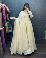 Elegant Anarkali Suit Set For Wedding & Festive Ethnic Wear