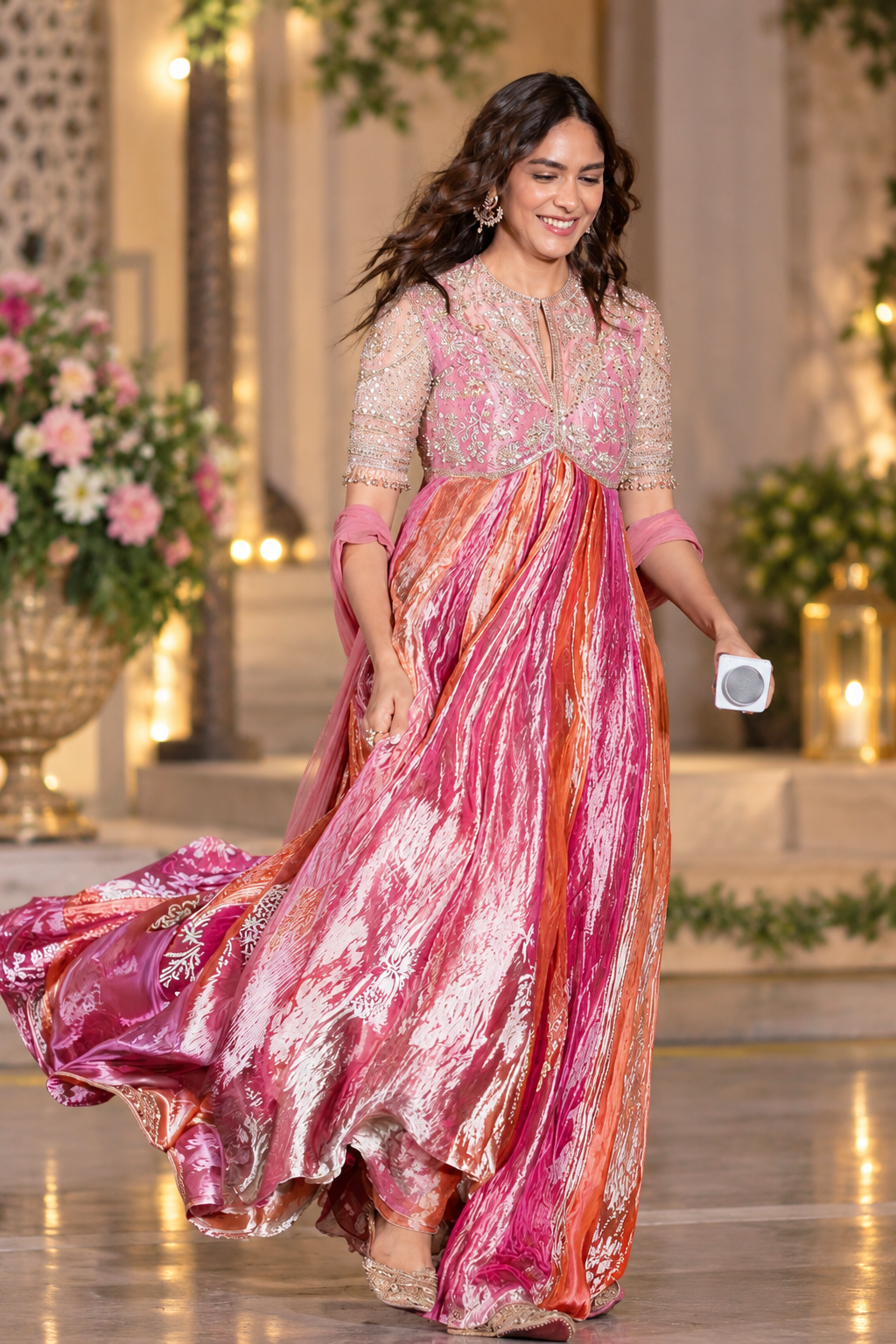 Mrunal Thakur Inspired Bollywood Designer Gown Set
