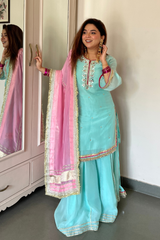 Neha Bhandari Sunshine Yellow Sharara Set