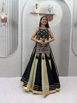 Navratri Crop Top Designer Lehenga Choli With Shrug