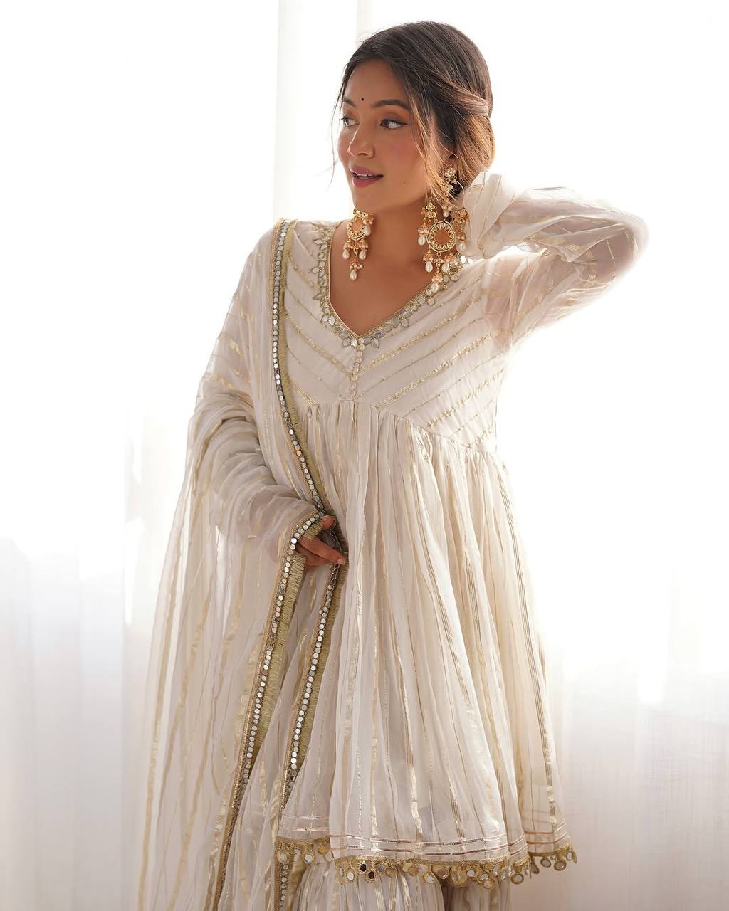 Sharvi Designer woven sharara set