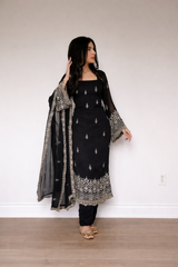 ADAA EMBROIDERED SEQUENCE SUIT SET