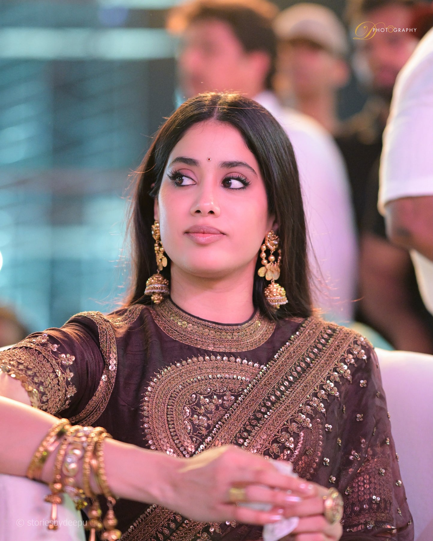 Jhanvi Kapoor Peddi Beautiful Saree