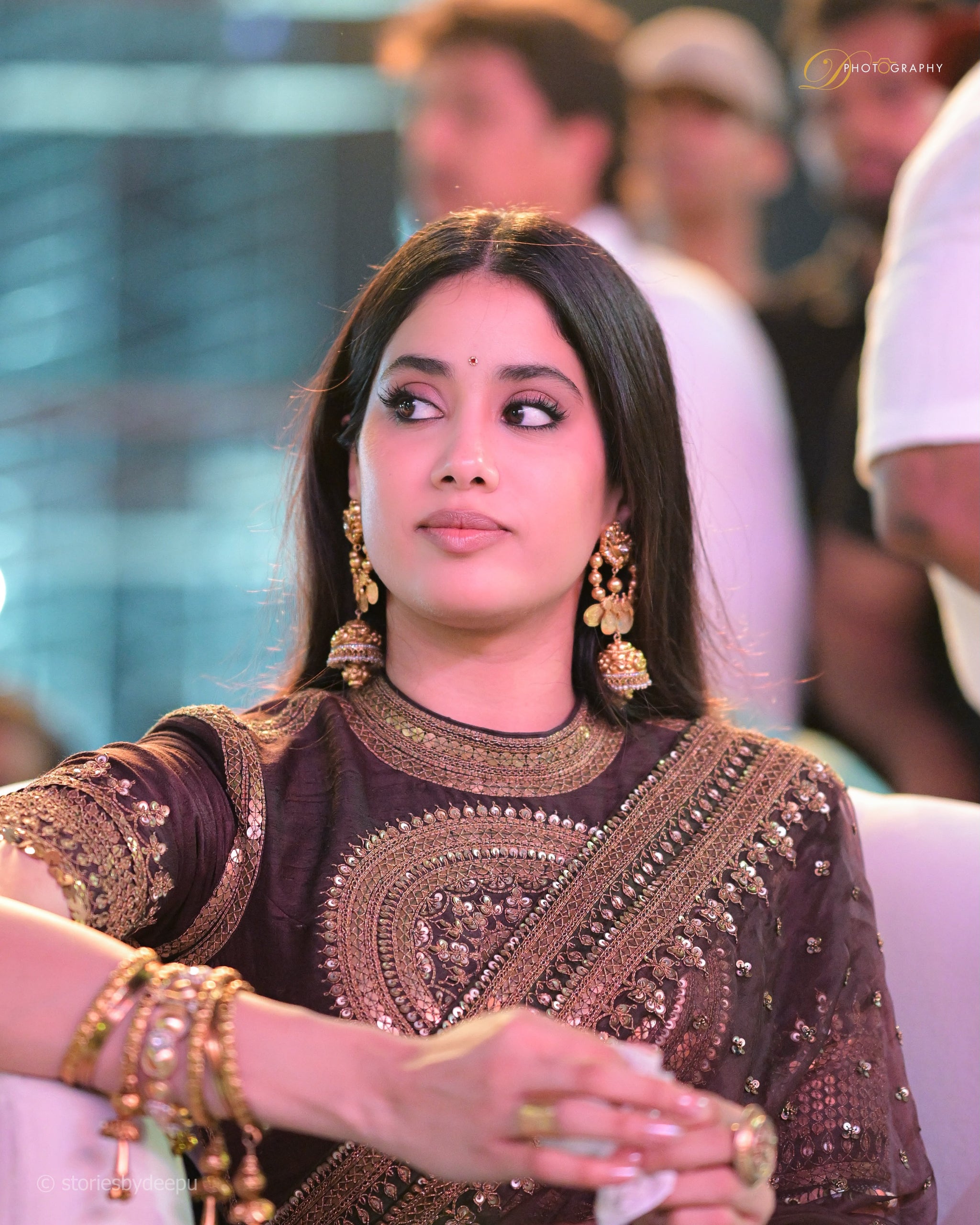 Jhanvi Kapoor Peddi Beautiful Saree