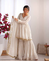 Sharvi Designer woven sharara set