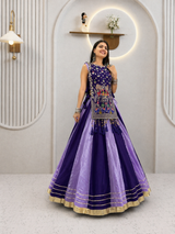 Navratri Crop Top Designer Lehenga Choli With Shrug