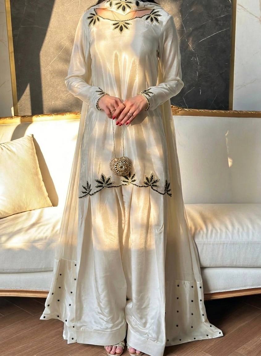 Ritika Shahi Brown Color Noor Farshi Suit