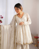 Sharvi Designer woven sharara set