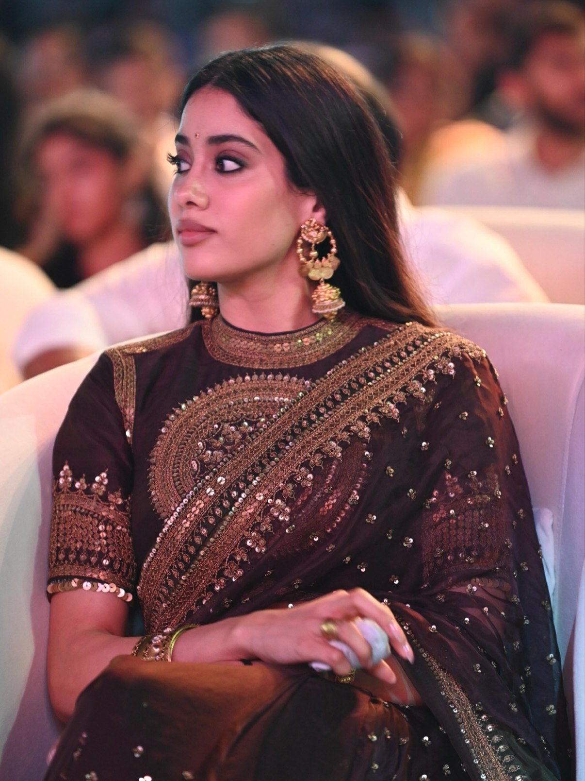 Jhanvi Kapoor Peddi Beautiful Saree