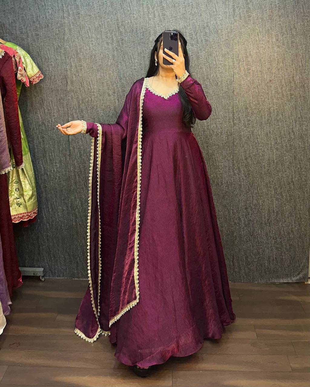 Elegant Anarkali Suit Set For Wedding & Festive Ethnic Wear