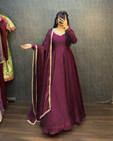 Elegant Anarkali Suit Set For Wedding & Festive Ethnic Wear