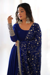 Blue Anarkali Suit